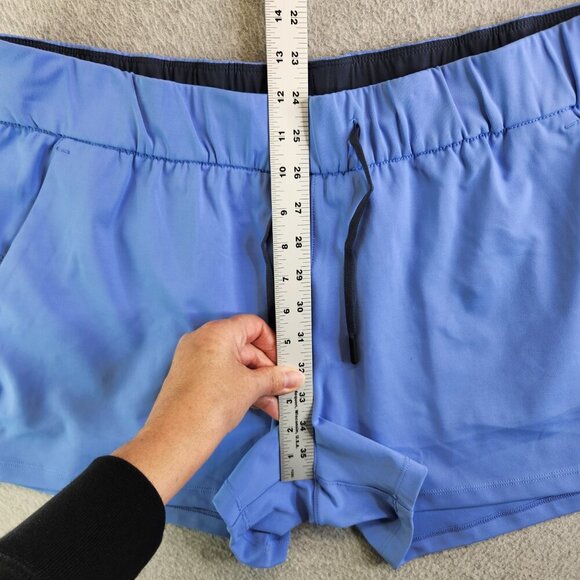ZYIA Active Shorts Womens XXL Sky Blue Club Matte Softshell High Waisted - Picture 9 of 12